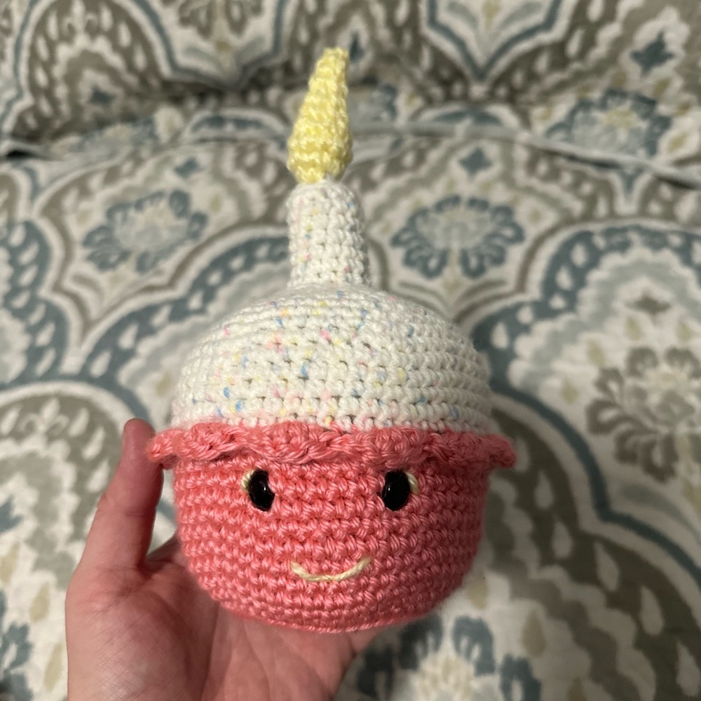 Crochet Cupcake Plush Toy